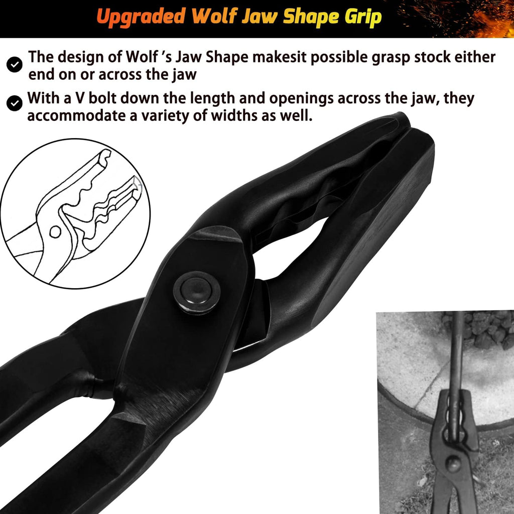 Blacksmith Wolf Jaw Tongs 16 (410mm) Pack of 2 H6064