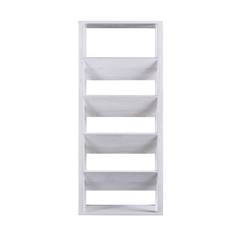 White 6 Shelf Bookshelf M883