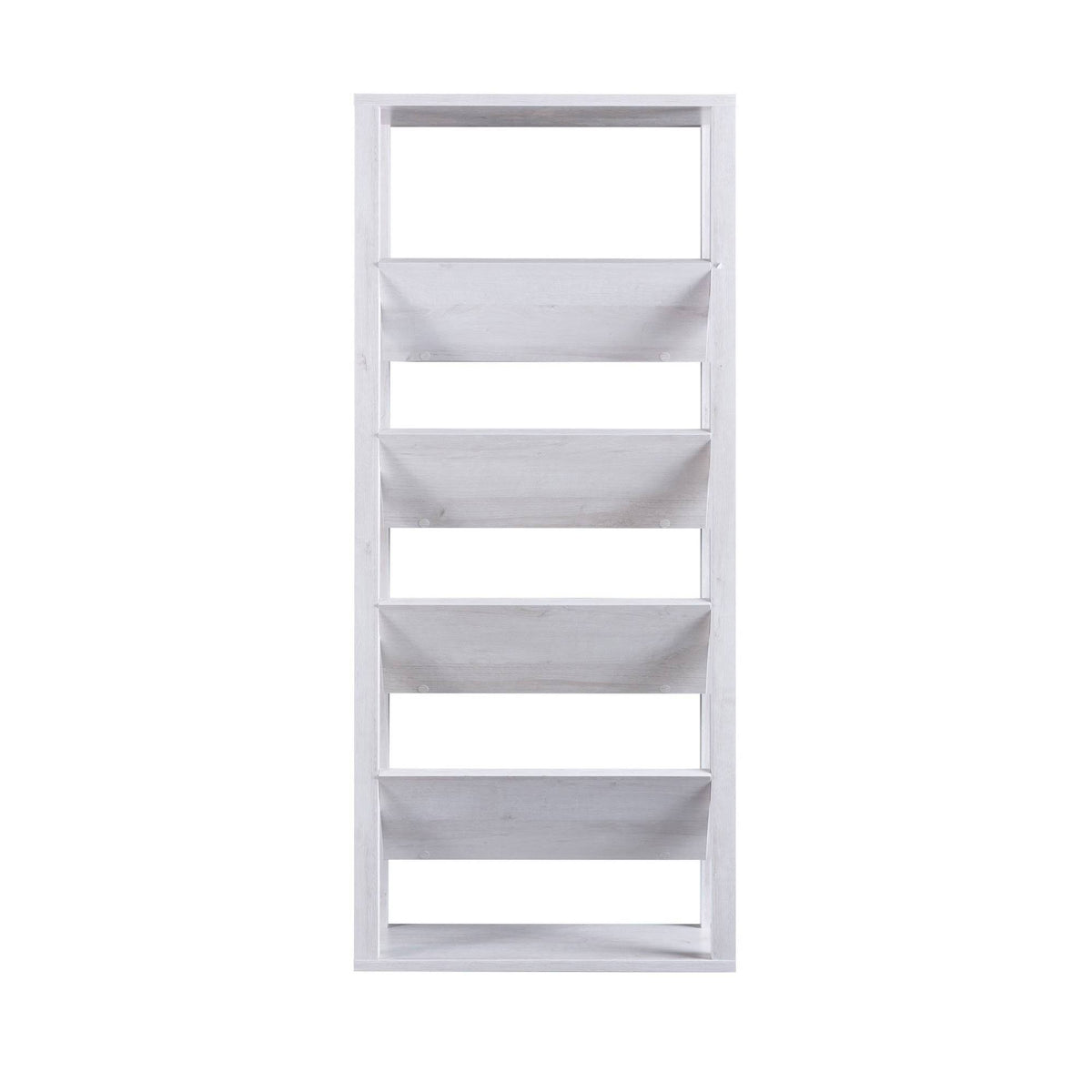 White 6 Shelf Bookshelf M883