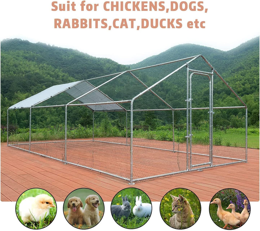 Large Metal Chicken Coop Run G4824