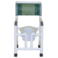 Shower Chair with Open Front and Slide Out Commode Pail P287
