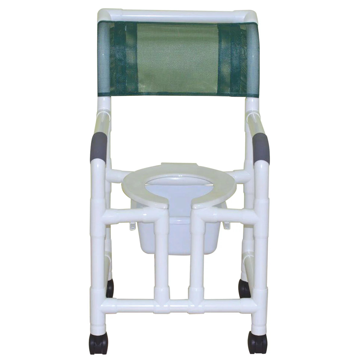 Shower Chair with Open Front and Slide Out Commode Pail P287