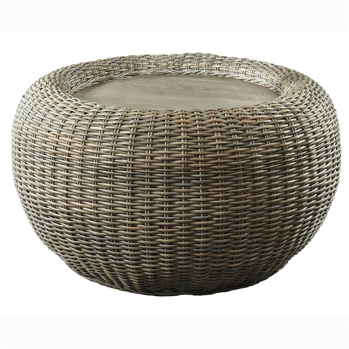 Brown Rattan Coffee Table Q22958