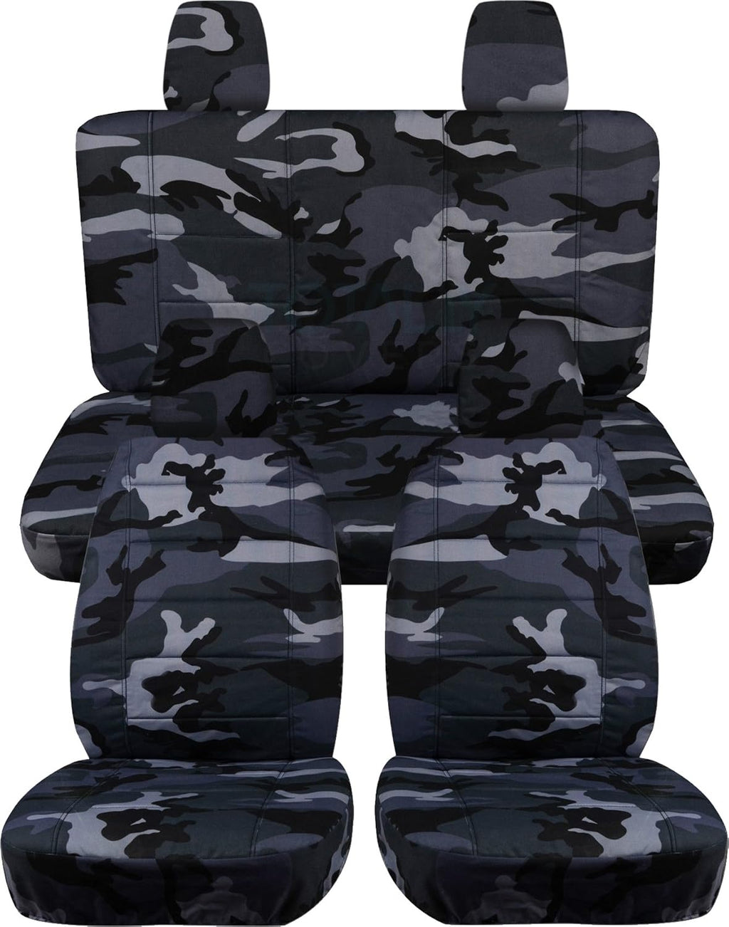 Camouflage Seat Covers Full Set Front & Rear U591