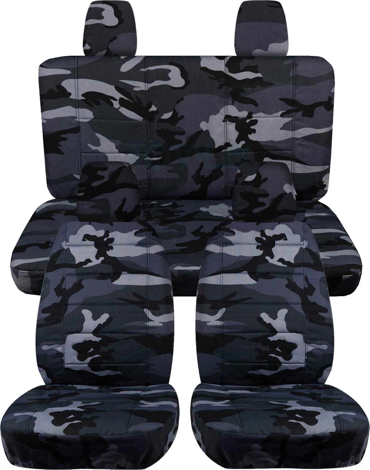 Camouflage Seat Covers Full Set Front & Rear U591
