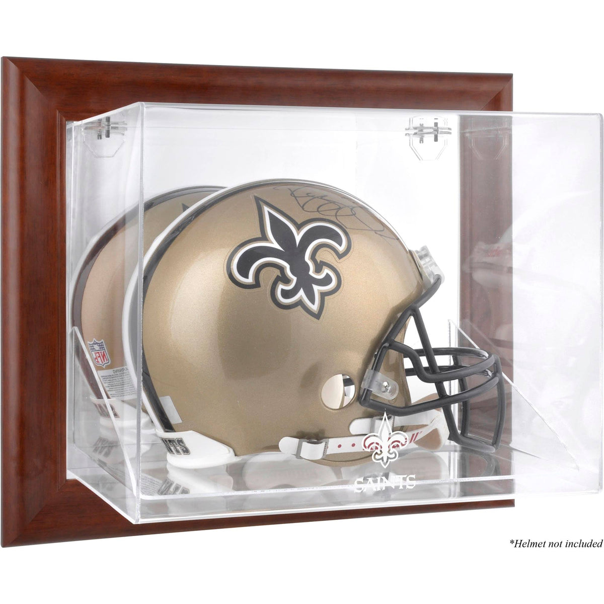 New Orleans Saints Wall Mounted Logo Helmet CASE J20344