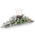 Green Plastic Centerpiece and Candle Holder L772