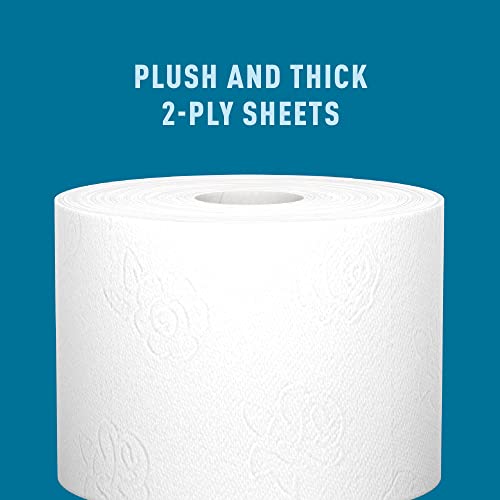 2-Ply Ultra-Soft Toilet Paper, 24 Family Mega Rolls, Unscented B861619