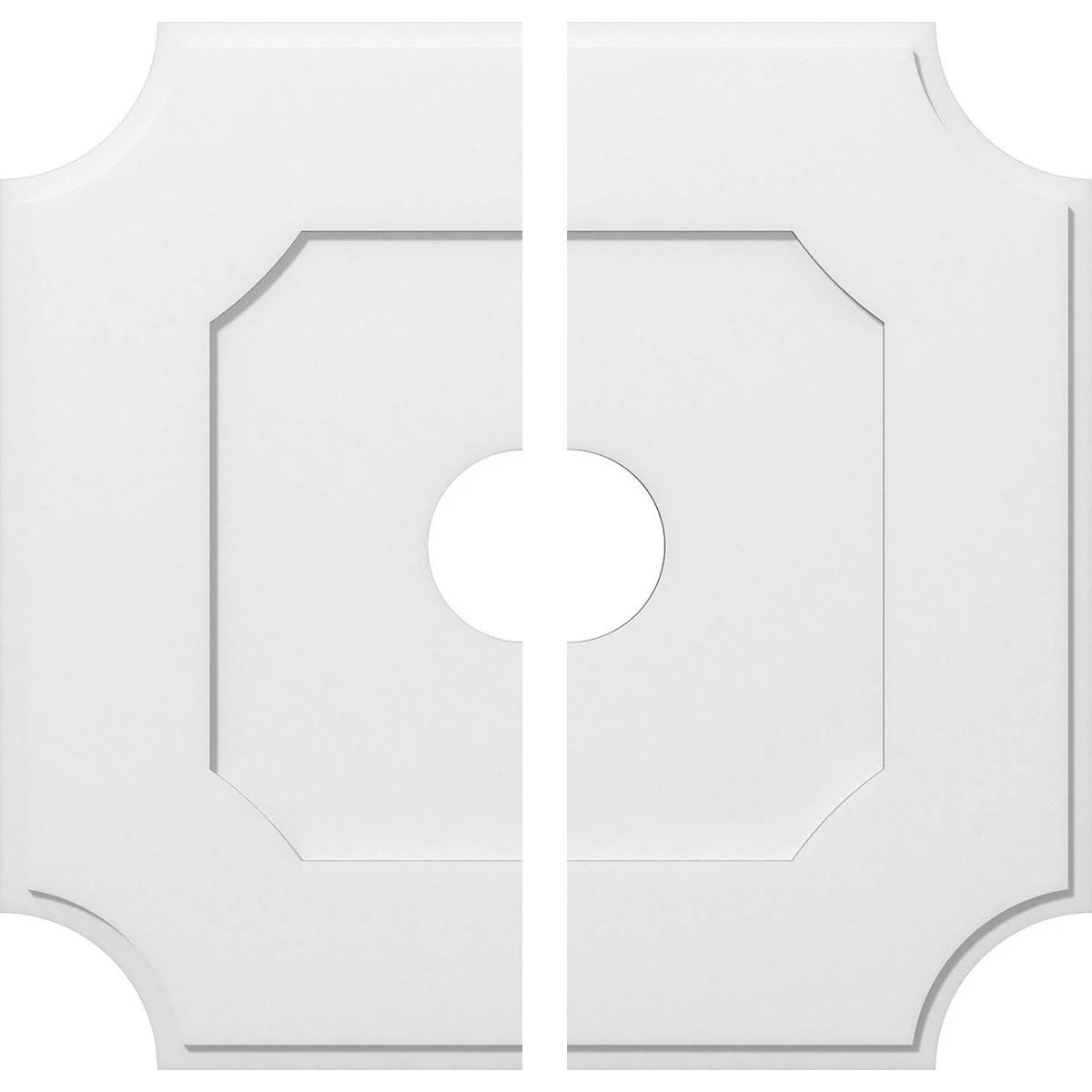 Contemporary PVC Ceiling Medallion Two Piece X126400
