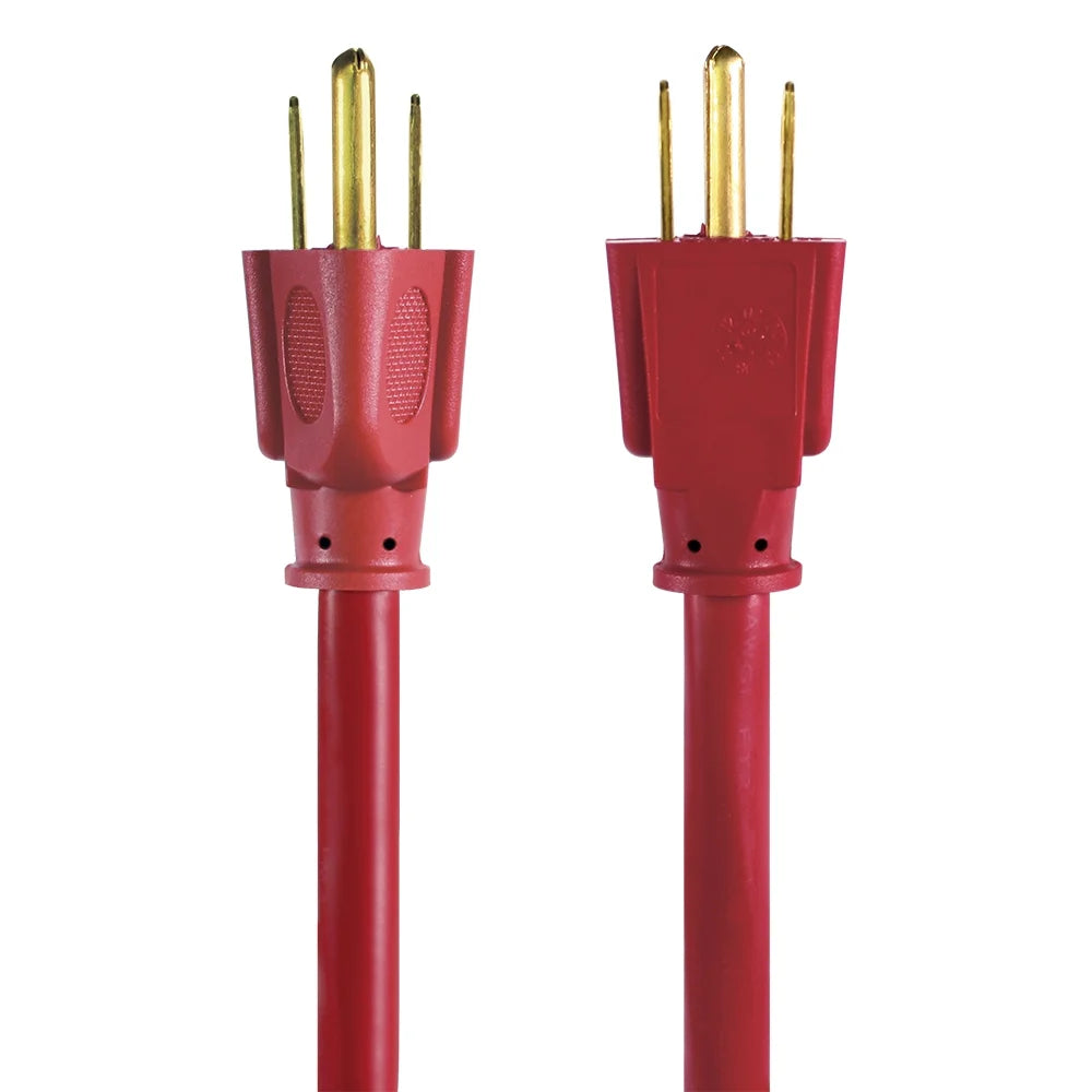 Red 100FT 14AWG 3 Prong Extension Cord H599