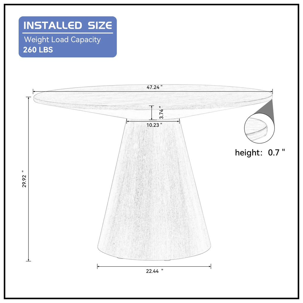Black Round Dining Table B990728