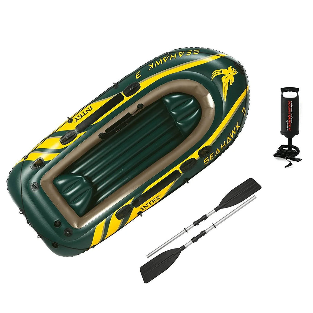 3 Person Inflatable Boat Set with Oars & Pump (2 Pack) E8614