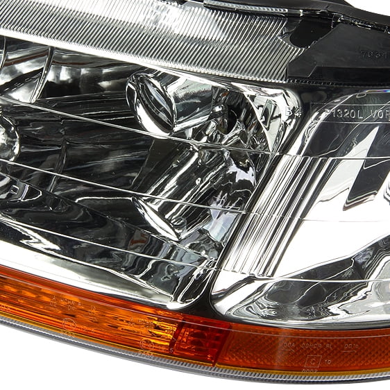 OE Style Headlight Chrome Housing Amber Corner Headlamp Left + Right A880781