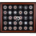 30-Puck Mahogany Display Case V551
