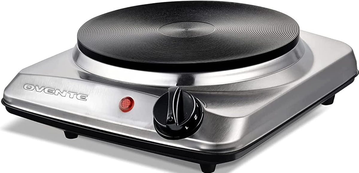 Electric Double Burner 6 & 7 Inch Cast Iron Cooktop Black H235