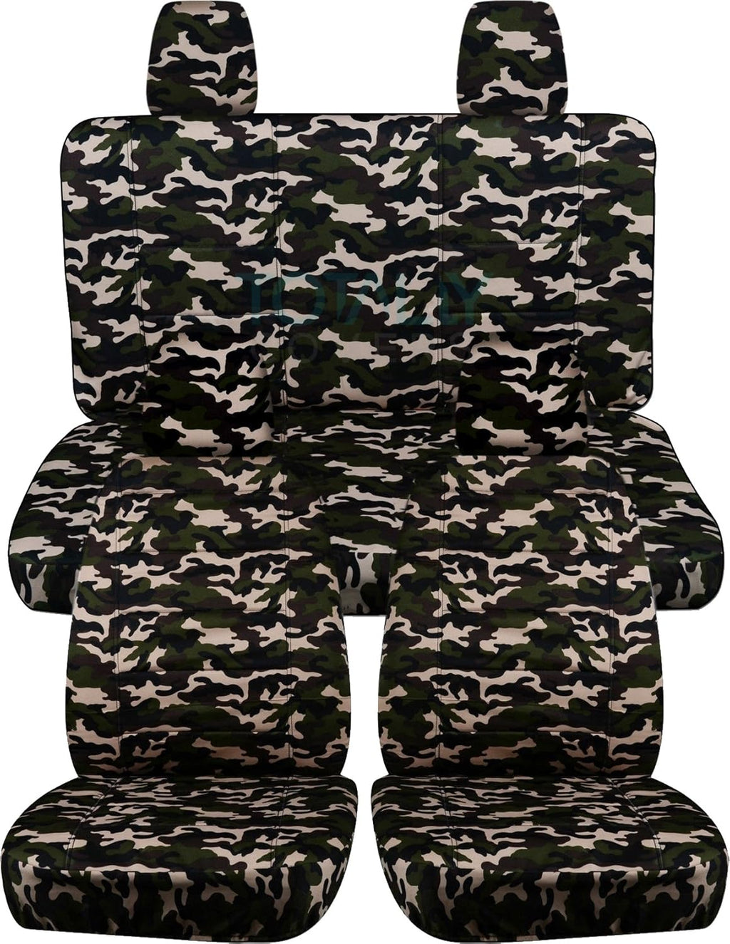 Camouflage Seat Covers Full Set Front & Rear U591
