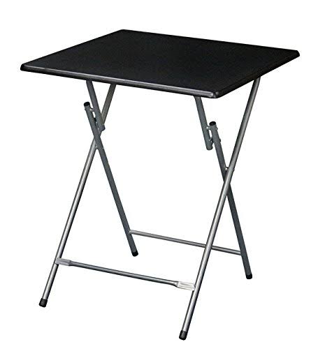 Extra Large Metal Folding TV Tray Table Black V315