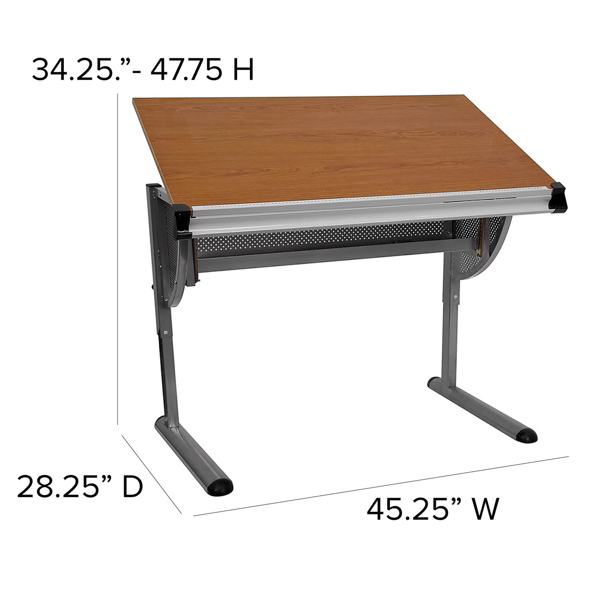 Adjustable Drawing and Drafting Table O1069