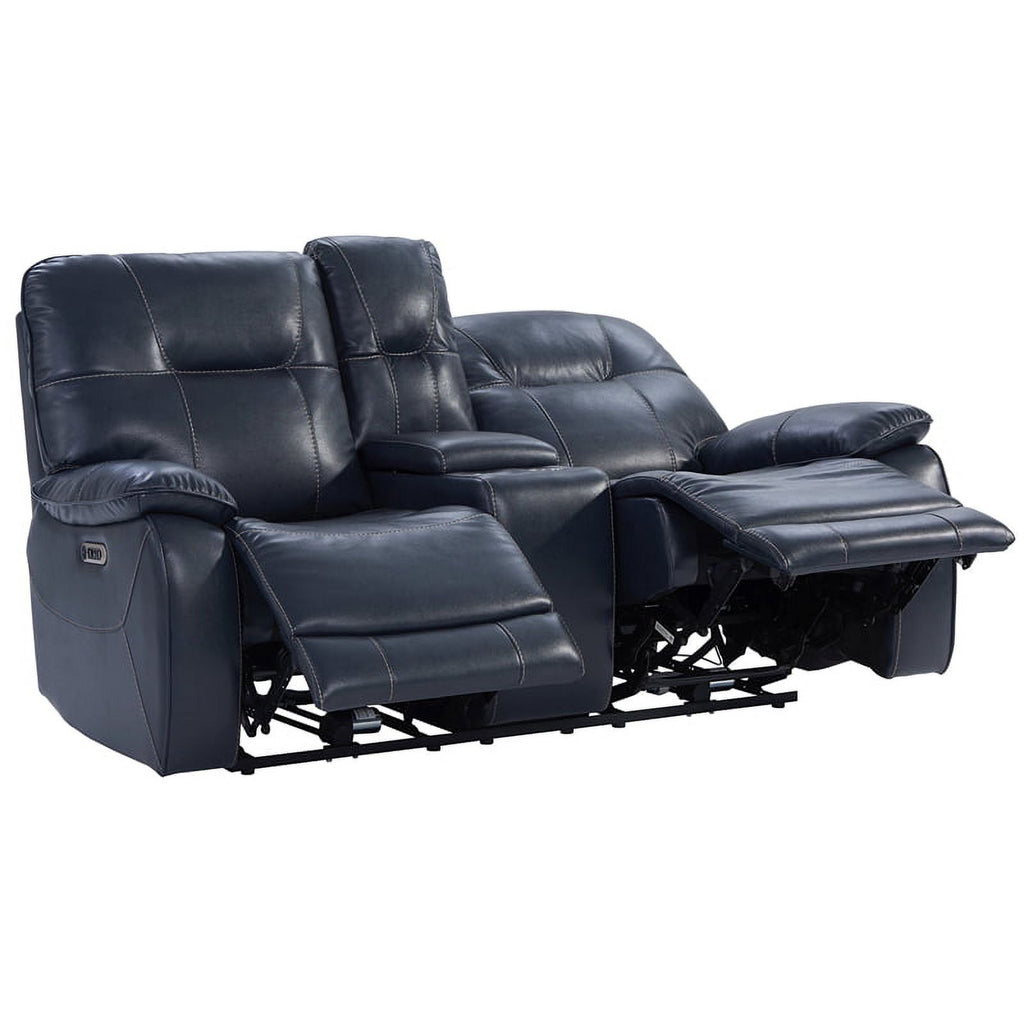 Admiral Blue Power Console Loveseat O71806