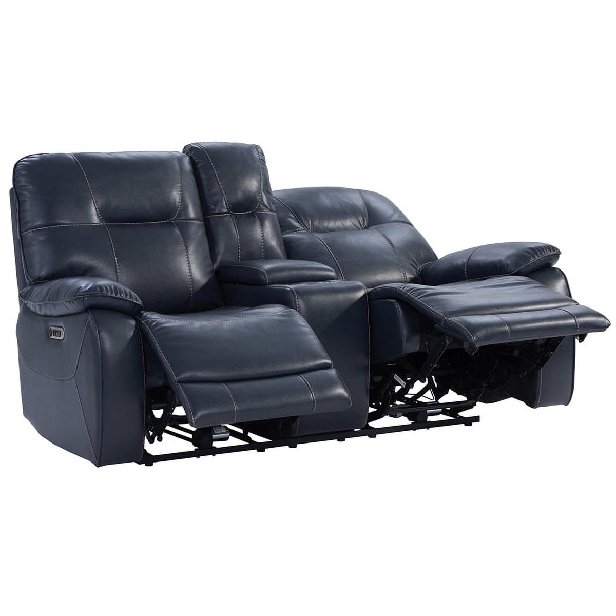 Admiral Blue Power Console Loveseat O71806