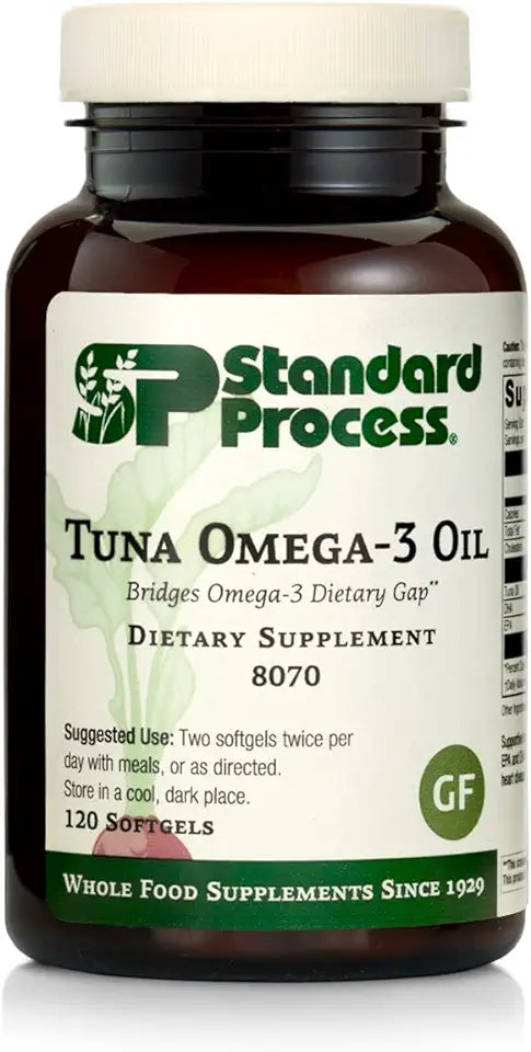 Tuna Omega-3 Oil EPA and DHA 120 Softgels Gluten Free C710409