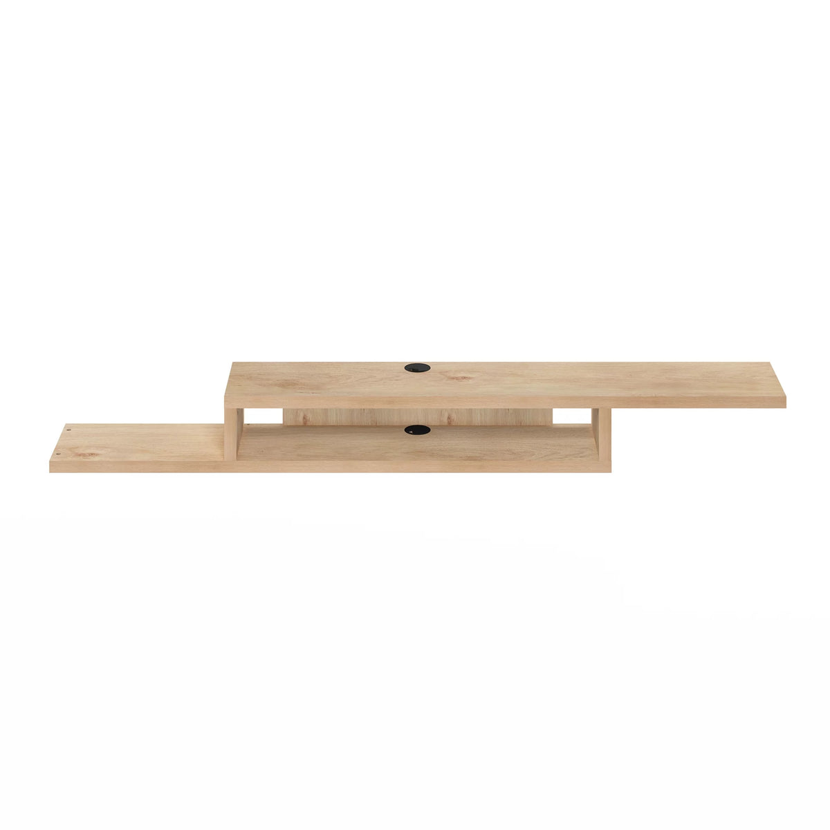 Wall Mounted Floating Media Console, 72 inch, Marcy Oak A9471