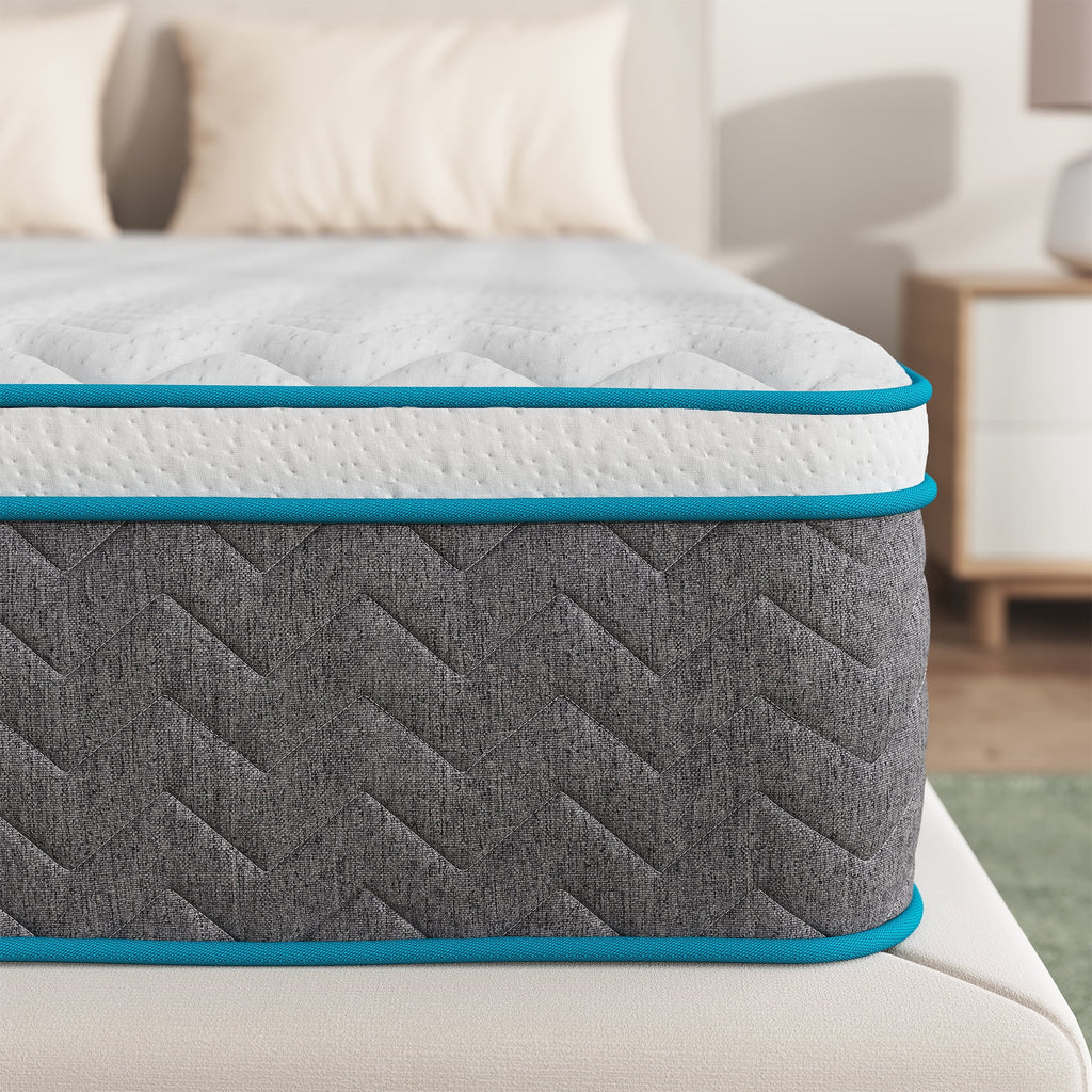 Full Size 10 inch Bamboo Charcoal Memory Foam Hybrid Mattress A52489