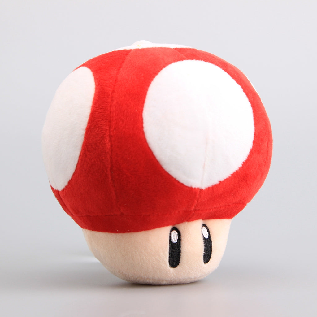 Super Mario Red Super Mushroom Stuffed Plush Toy 6'' I4525