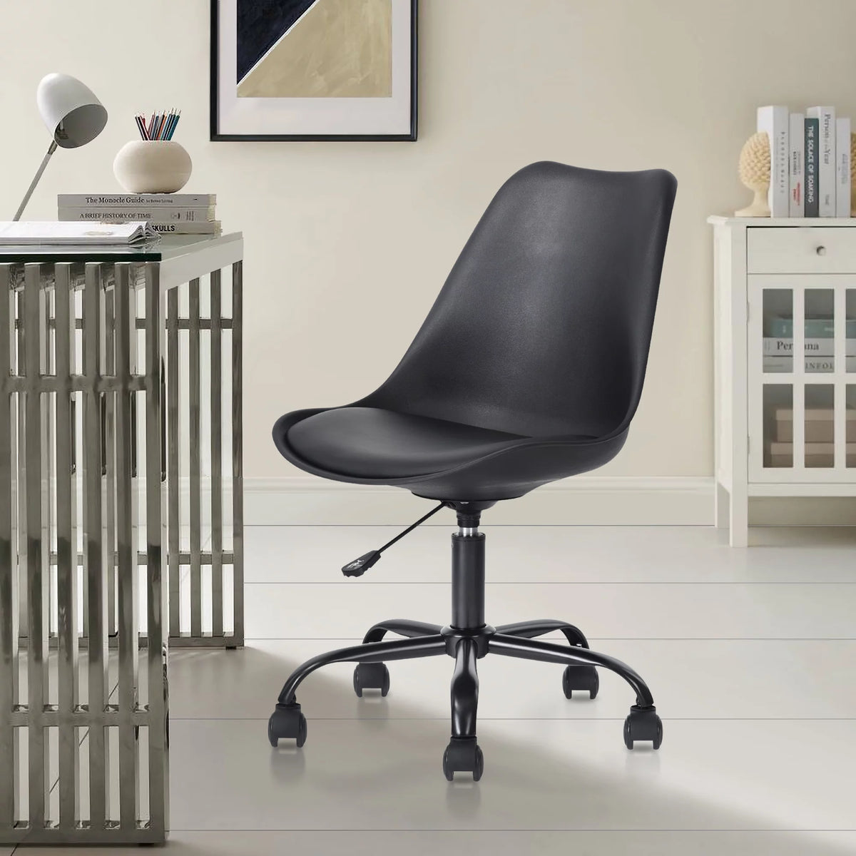 Black Adjustable Height Office Chair W60036