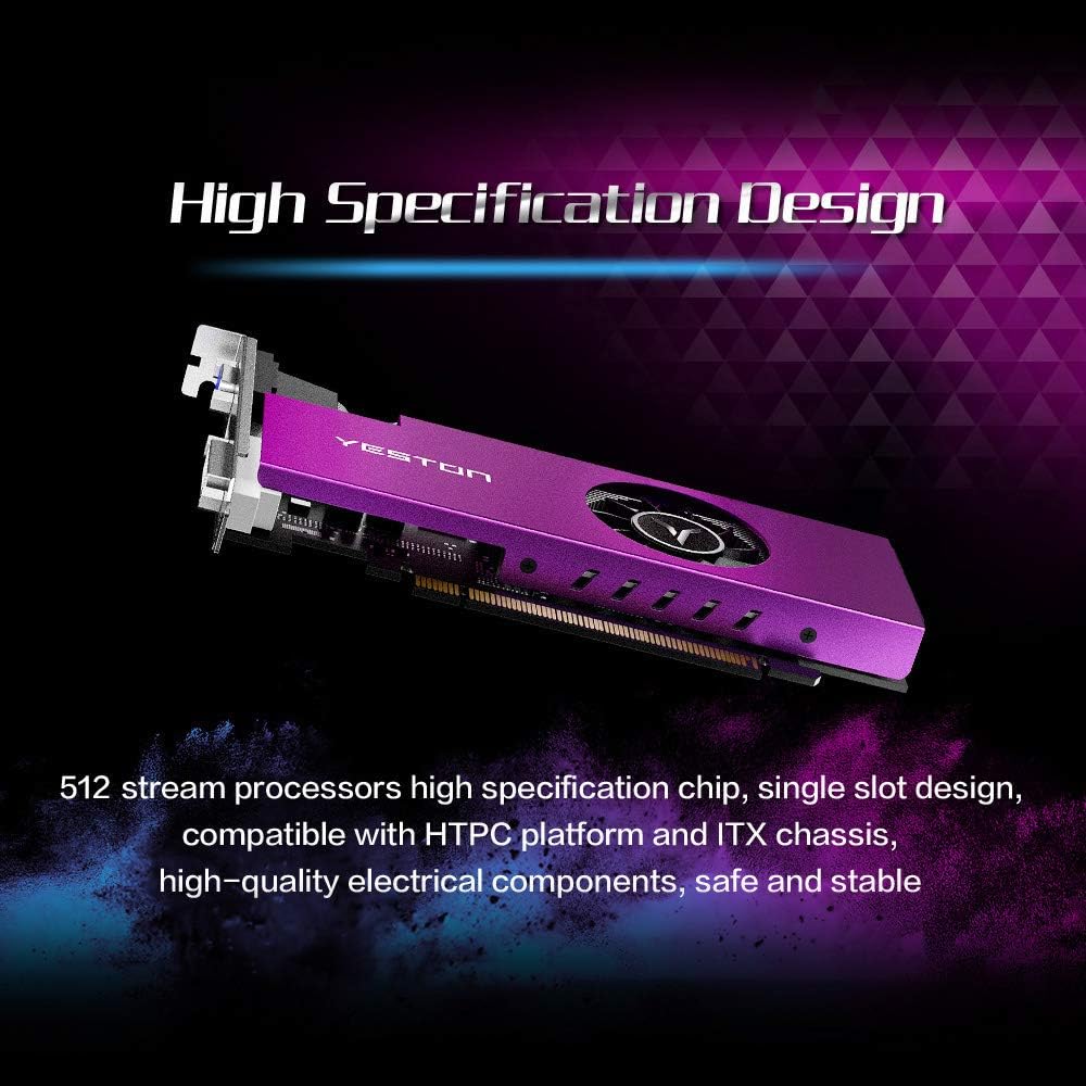 Graphics Card 4GB GDDR5 128Bit 6000MHz VGA HDMI DVI-D O529