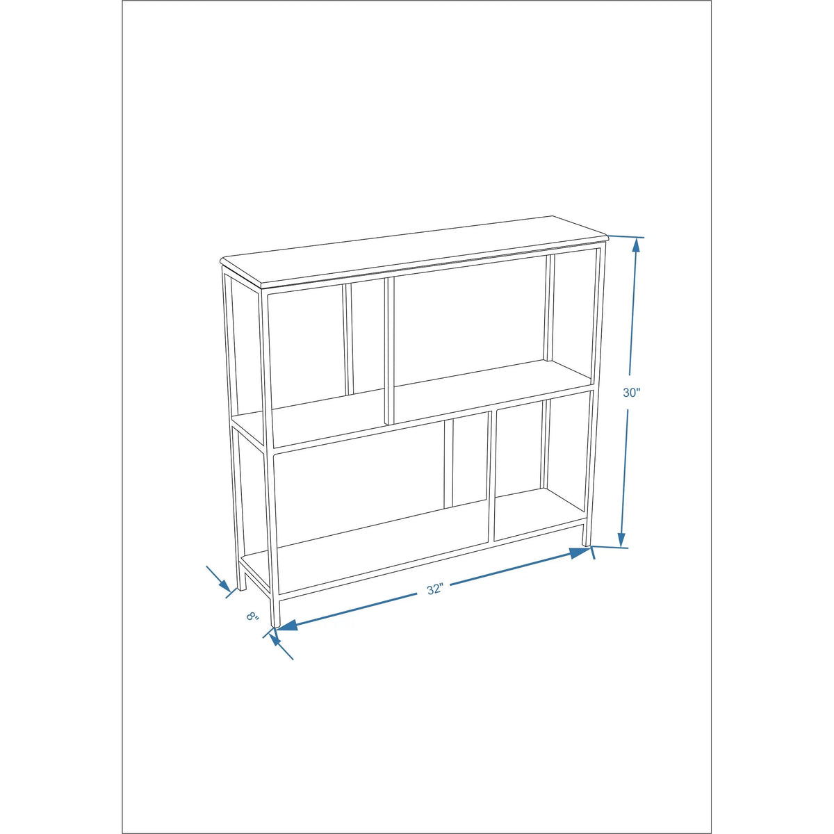 32'' Console Table With Marble Top W43418