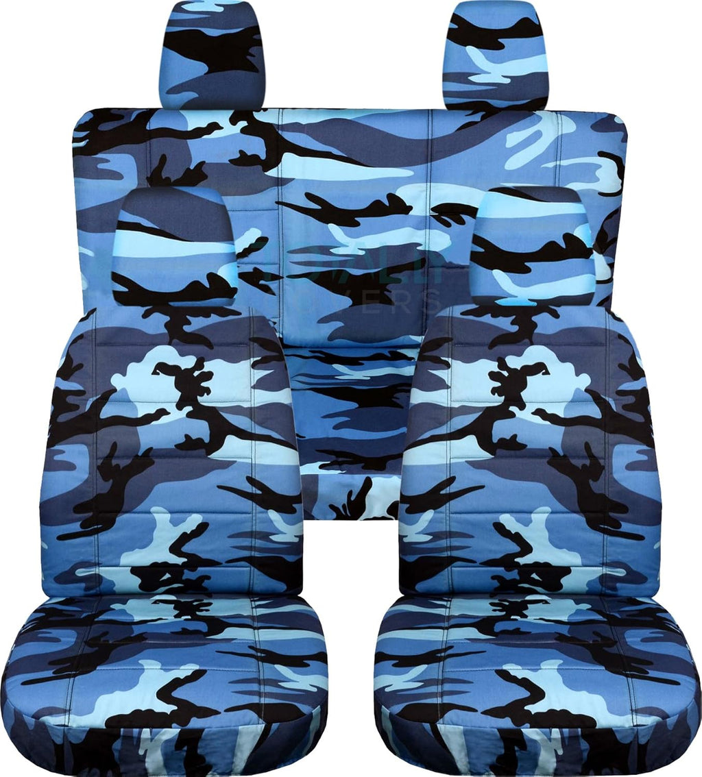 Camouflage Seat Covers Full Set Front & Rear U591