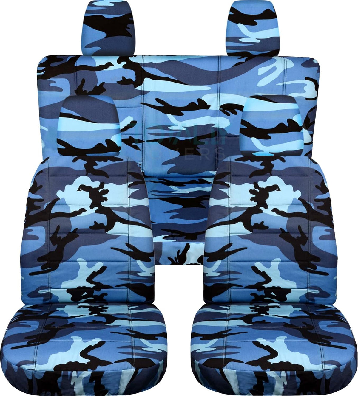 Camouflage Seat Covers Full Set Front & Rear U591