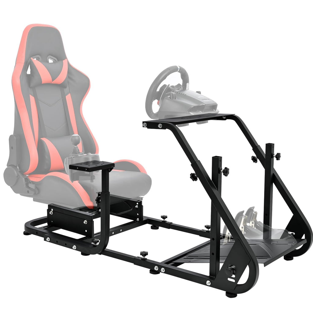 Racing Sim Cockpit Stand with TV Stand Mounting Holes S676