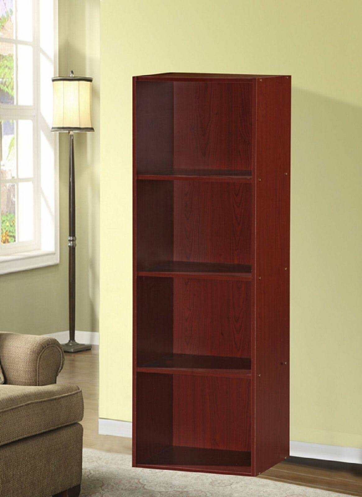 Mahogany 4-shelf Bookcase Q53992