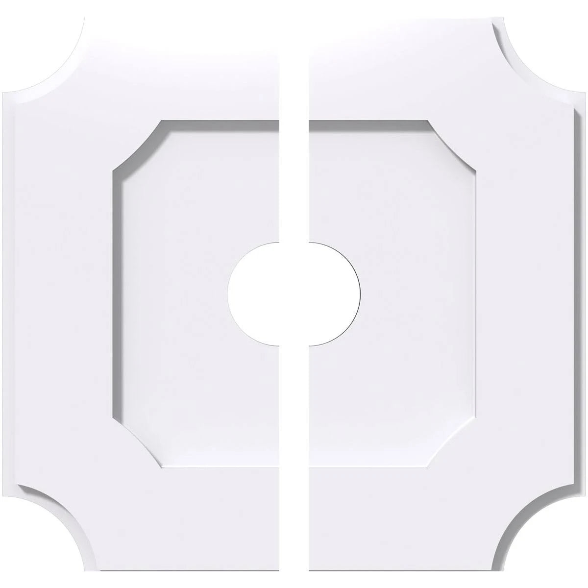 Contemporary PVC Ceiling Medallion Two Piece X126400