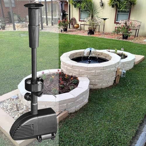 Submersible Pond Filter Fountain Kit 660GPH with Color Light R540940