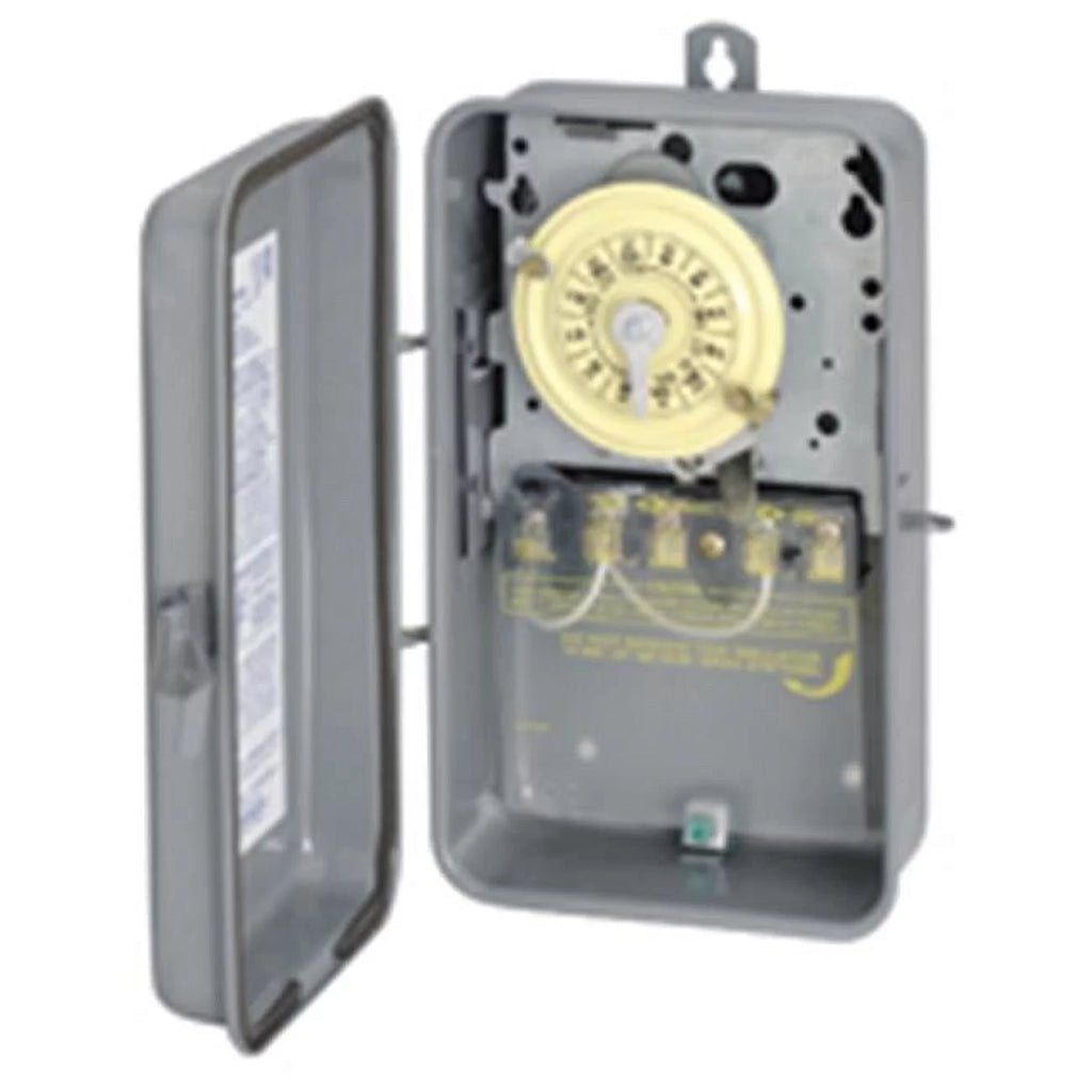 Indoor and Outdoor Mechanical Timer Switch 277 V Gray N503