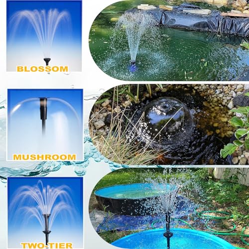 Submersible Pond Filter Fountain Kit 660GPH with Color Light R540940
