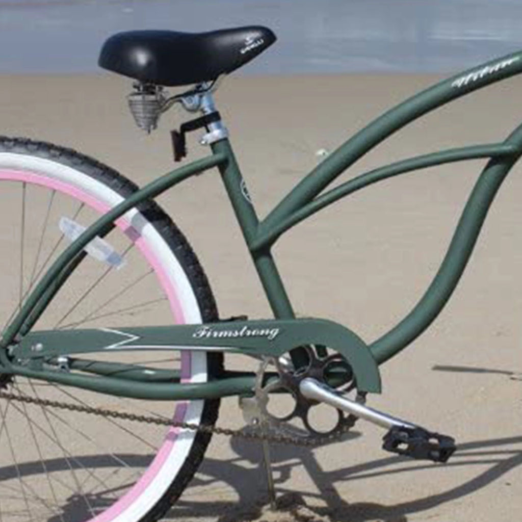 Army Green 26 Womens Beach Cruiser Bicycle I680