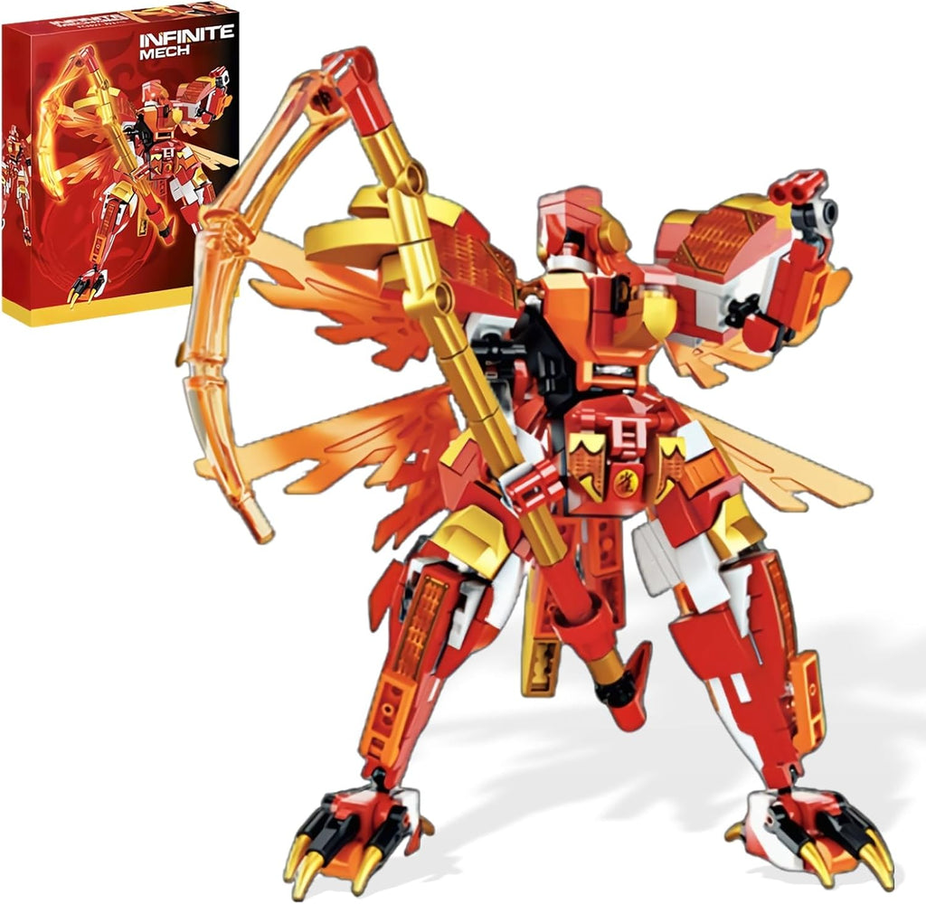 Red Ninja Figure Toy Building Blocks Set D855