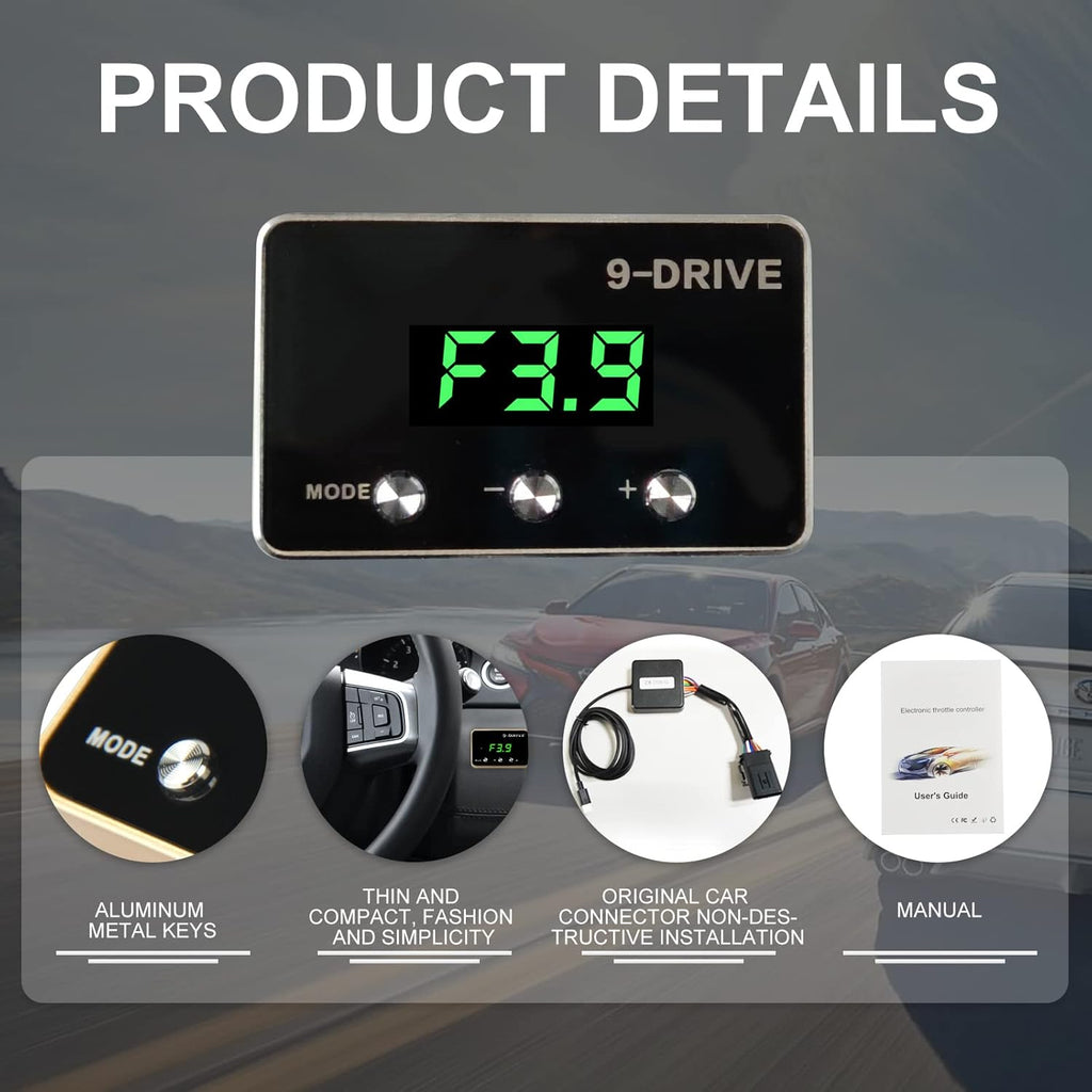 9 Drive Modes Racing Accelerator Tuning Parts Pack of 2 F6483