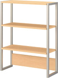Natural Maple Bookcase Hutch N97911