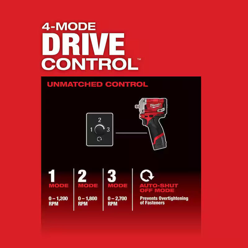 12V Li-Ion Brushless Cordless 3/8 in. Impact Wrench E631137