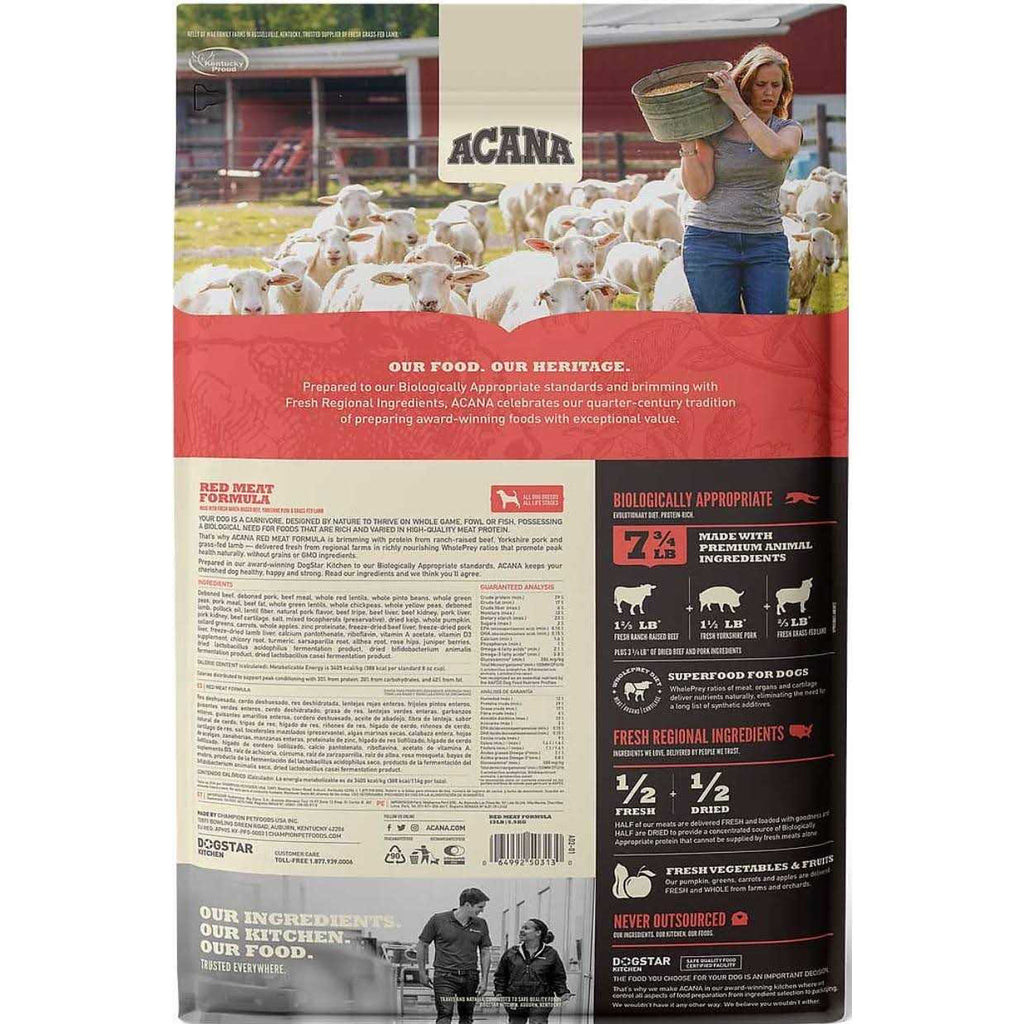 Red Meat Dry Dog Food D4351
