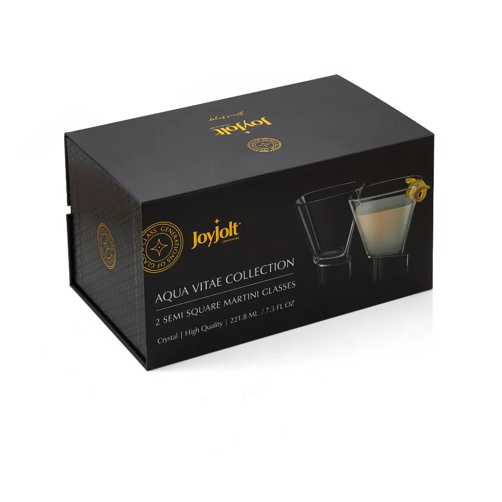 Square Martini Glasses 7.5 oz Set of 2 I302280