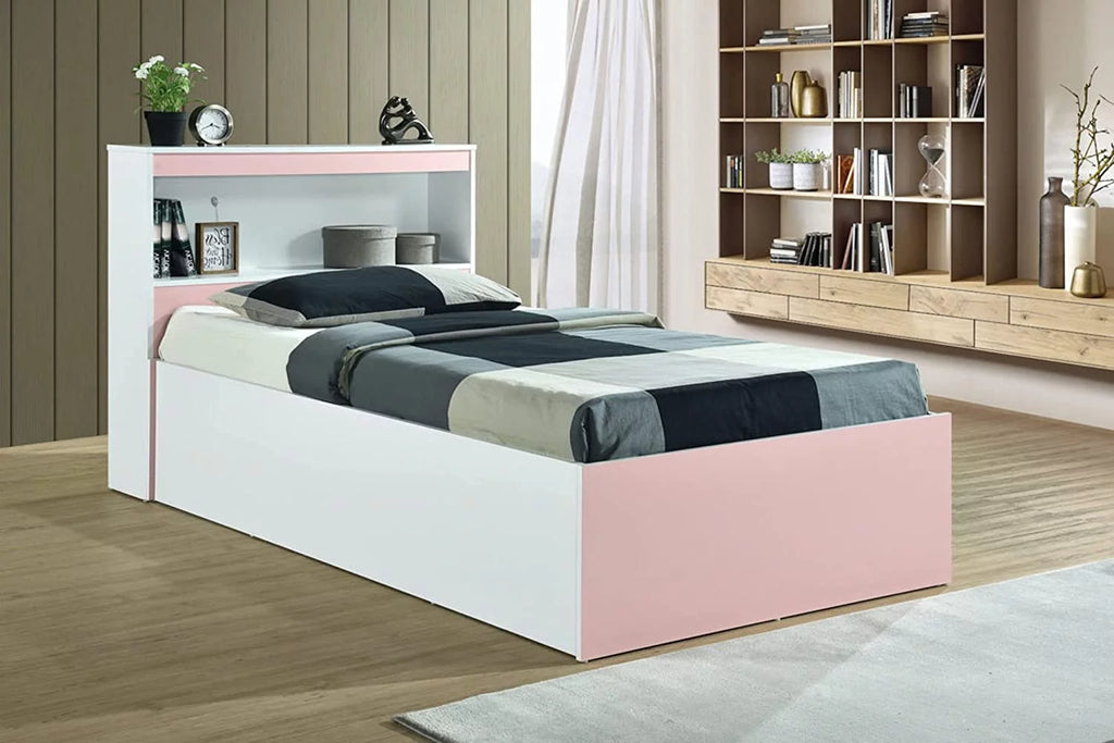 Twin-Size Captain Bed with 3-Drawers and Headboard in Mahogany S8513