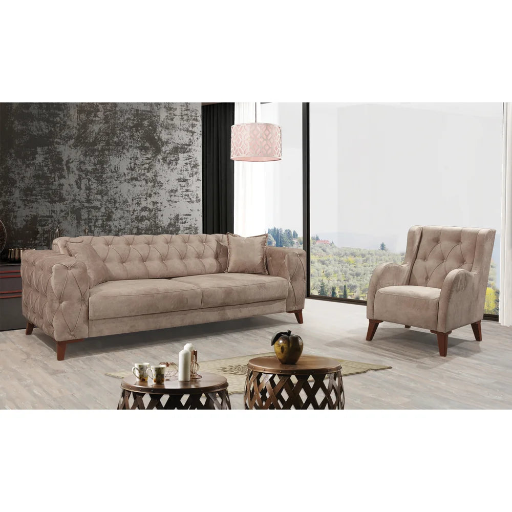 Beige Living Room Armchair J12069