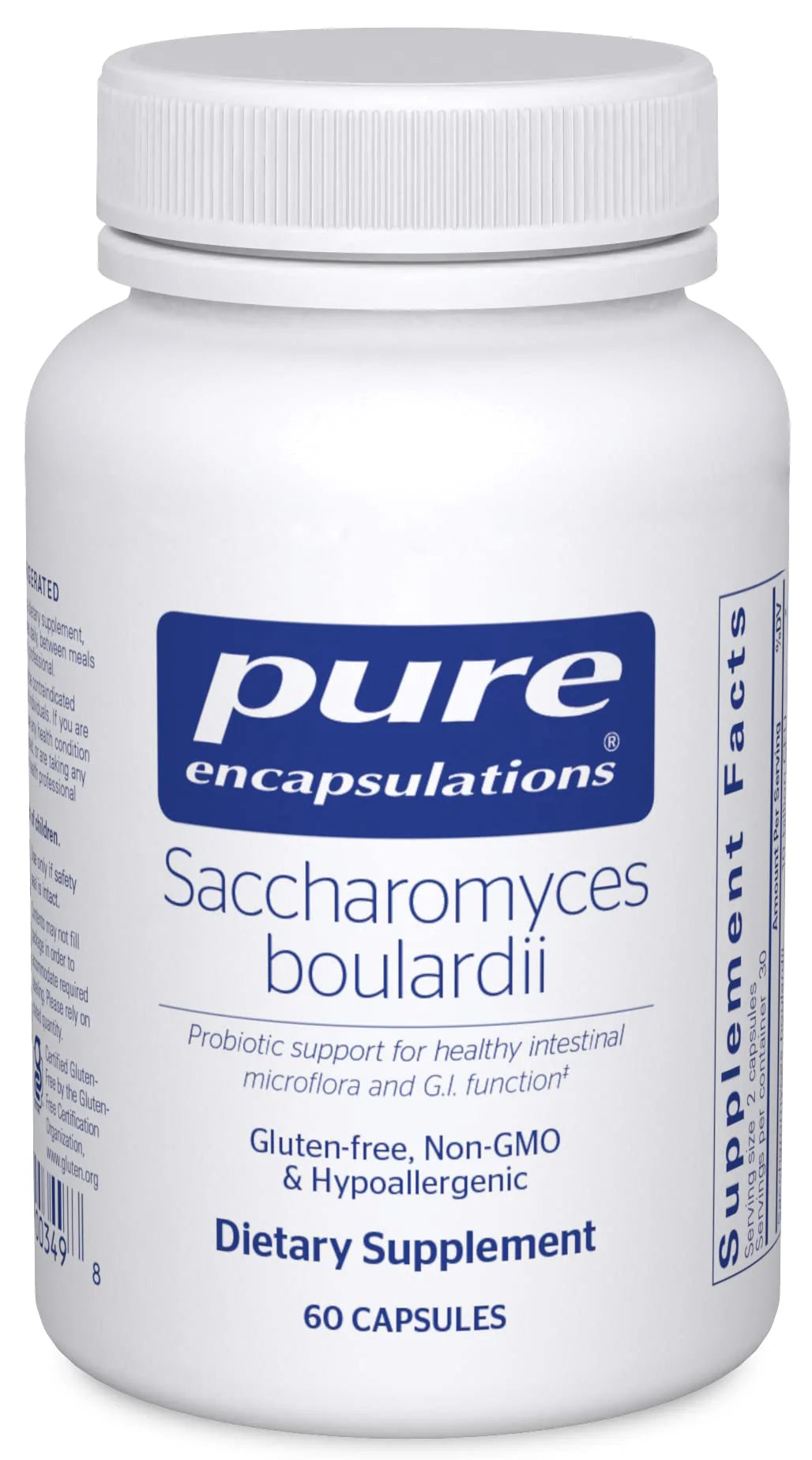 Saccharomyces Boulardii Probiotic 60 Capsules F6030