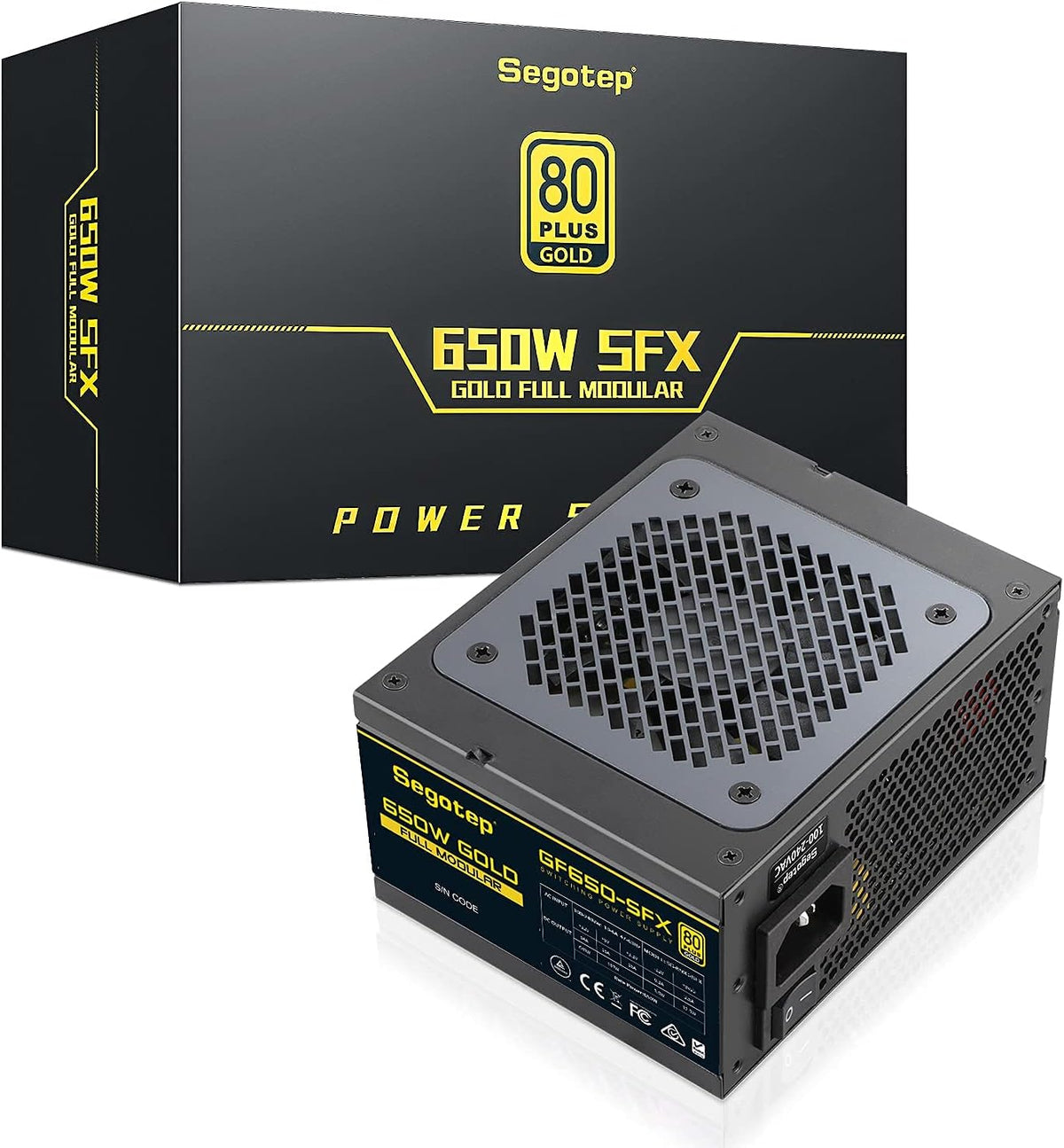 600W 80 Plus Gold Power Supply with 120mm Fan Pack of 2 F322862